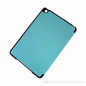 PU leather case for iPad Mini, can be rotated and folded